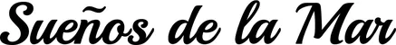 Produktbeispiel Schriftzug - Sueños de la Mar