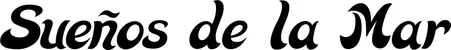 Produktbeispiel Schriftzug - Sueños de la Mar