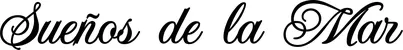 Produktbeispiel Schriftzug - Sueños de la Mar