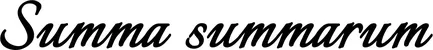 Produktbeispiel Schriftzug - Summa summarum