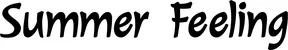 Produktbeispiel Schriftzug - Summer Feeling