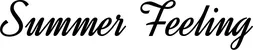 Produktbeispiel Schriftzug - Summer Feeling