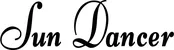 Produktbeispiel Schriftzug - Sun Dancer
