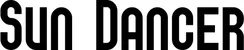 Produktbeispiel Schriftzug - Sun Dancer