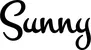 Produktbeispiel Schriftzug - Sunny