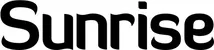Produktbeispiel Schriftzug - Sunrise