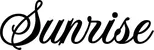 Produktbeispiel Schriftzug - Sunrise