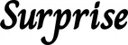 Produktbeispiel Schriftzug - Surprise