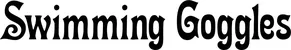 Produktbeispiel Schriftzug - Swimming Goggles