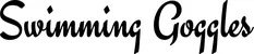 Produktbeispiel Schriftzug - Swimming Goggles