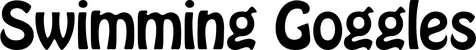 Produktbeispiel Schriftzug - Swimming Goggles