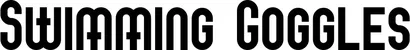 Produktbeispiel Schriftzug - Swimming Goggles
