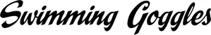 Produktbeispiel Schriftzug - Swimming Goggles
