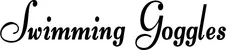 Produktbeispiel Schriftzug - Swimming Goggles