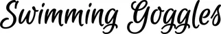 Produktbeispiel Schriftzug - Swimming Goggles
