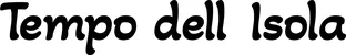 Produktbeispiel Schriftzug - Tempo dell’Isola
