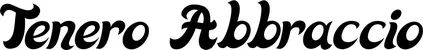Produktbeispiel Schriftzug - Tenero Abbraccio