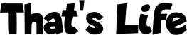 Produktbeispiel Schriftzug - That's Life