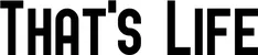 Produktbeispiel Schriftzug - That's Life