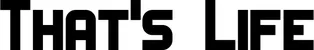 Produktbeispiel Schriftzug - That's Life
