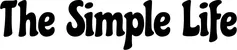 Produktbeispiel Schriftzug - The Simple Life