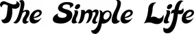 Produktbeispiel Schriftzug - The Simple Life