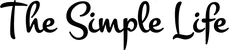 Produktbeispiel Schriftzug - The Simple Life