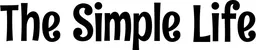 Produktbeispiel Schriftzug - The Simple Life