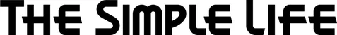 Produktbeispiel Schriftzug - The Simple Life
