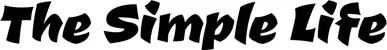 Produktbeispiel Schriftzug - The Simple Life
