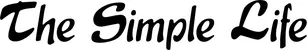 Produktbeispiel Schriftzug - The Simple Life