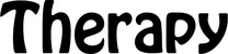 Produktbeispiel Schriftzug - Therapy