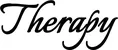 Produktbeispiel Schriftzug - Therapy