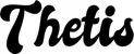 Produktbeispiel Schriftzug - Thetis