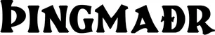 Produktbeispiel Schriftzug - Þingmaðr