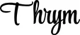 Produktbeispiel Schriftzug - Thrym