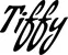 Produktbeispiel Schriftzug - Tiffy
