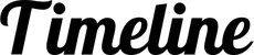 Produktbeispiel Schriftzug - Timeline