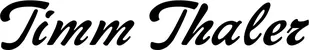 Produktbeispiel Schriftzug - Timm Thaler
