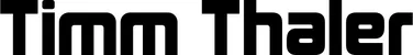 Produktbeispiel Schriftzug - Timm Thaler