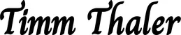 Produktbeispiel Schriftzug - Timm Thaler