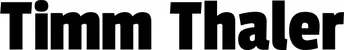 Produktbeispiel Schriftzug - Timm Thaler