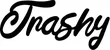 Produktbeispiel Schriftzug - Trashy