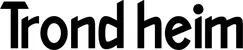 Produktbeispiel Schriftzug - Trondheim