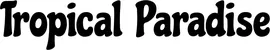 Produktbeispiel Schriftzug - Tropical Paradise