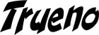 Produktbeispiel Schriftzug - Trueno