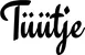 Produktbeispiel Schriftzug - Tüütje