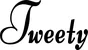 Produktbeispiel Schriftzug - Tweety