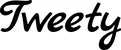 Produktbeispiel Schriftzug - Tweety