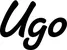 Produktbeispiel Schriftzug - Ugo